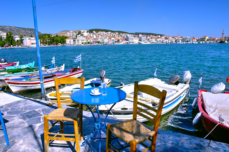 Enjoy a Greek coffee with great view