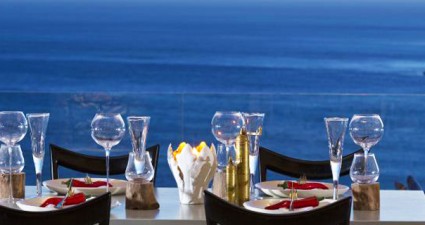 mykonos dine with a view